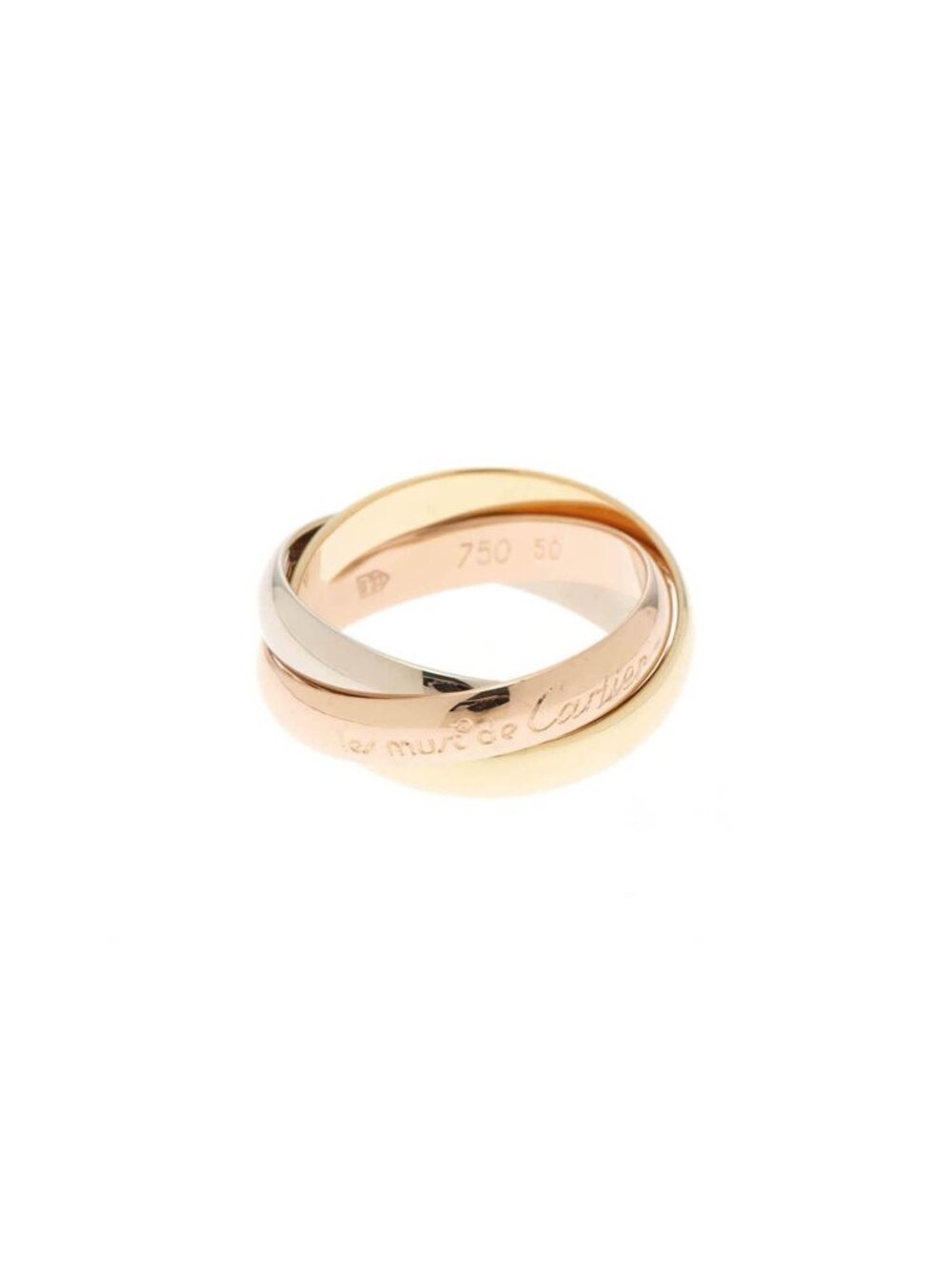 Cartier Trinity 50 Ring YG WG PG
